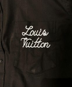 Alternative view of Louis V Embroidered Script Shirt
