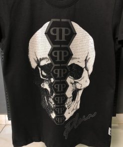 Alternative view of Philipp Plein Hexagon Skull Graphic T-Shirt