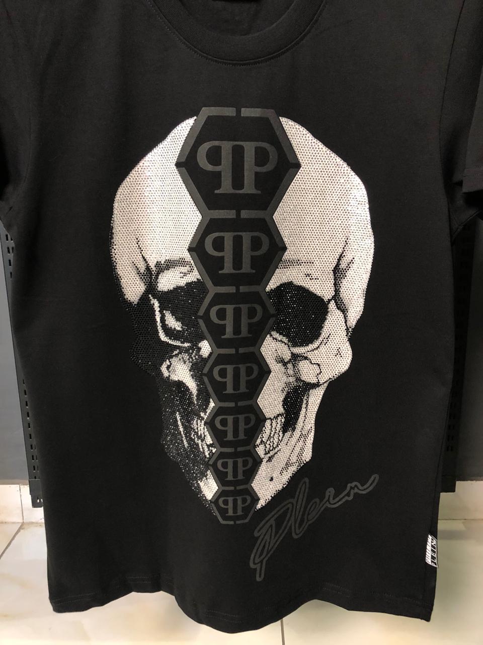 Philipp Plein Hexagon Skull Graphic T-Shirt - Image 2
