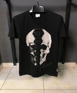 Philipp Plein Hexagon Skull Graphic T-Shirt