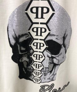 Alternative view of Philipp Plein Monogram Skull Graphic White T-Shirt