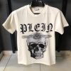 Philipp Plein Skull Graphic White T Shirt Graphic Tees Pakistan