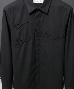 Dior Rope Logo Shirt Black premium oversized tees pakistan luxury streetwear pakistan